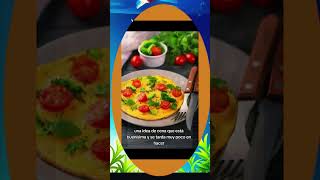 Prepara Esta Receta Omelette Lleno De Proteína recetas recetasfaciles [upl. by Dahlia]