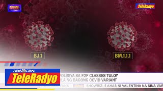 DepEd Polisiya sa F2F classes tuloy sa kabila ng bagong COVID variant  20 Oct 2022 [upl. by Nnylasor884]