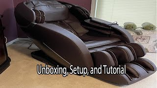 iRest SL Track Massage Chair Recliner Unboxing Setup and Tutorial [upl. by Okier367]