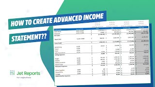 Create an Income Statement in Jet Reports Like a PRO in 2024 [upl. by Ronnie]