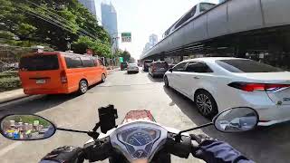 🇹🇭Ratchaprarop Road Ratchadamri Road Rama 4 Road Sathorn Road and Sathu Pradit Road Bangkok [upl. by Steere]