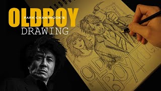 Complete Process of Drawing OldBoy 2003 Manga Style  From Sketch to Finish [upl. by Ashlen]