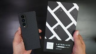 Samsung Galaxy Z Fold 4 Aramid Case Review  Latercase Cyber Edition [upl. by Harak]