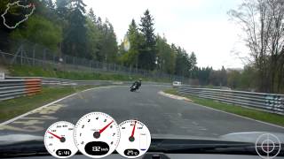 Porsche vs Motorrad auf der Nordschleife [upl. by Ssor]