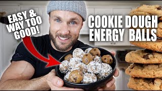 Cookie Dough Energy Balls 🍪 EASY VEGAN SNACK RECIPE [upl. by Sulienroc540]