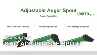 How to Install S700 Adjustable Spout  John Deere Precision Upgrades [upl. by Jevon]