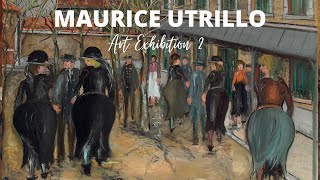 Maurice Utrillo Paintings with TITLES 🖼Curated Exhibition 2 ✽ Famous French Impressionist [upl. by Pinelli]