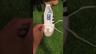 How to lace adidas sambas backtoschool affordablesneakers lace sneakerhead Skyhighmar [upl. by Leirda]