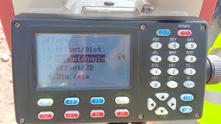 how to use offset angle function in kolida total station  kolida 442 part 03 [upl. by Bain]