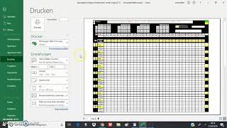 excel mehrere druckbereiche festlegen dienstplanvorlage einzelhandel [upl. by Yhtorod165]