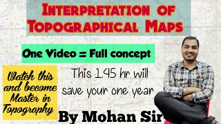 Interpretation of Topographical Maps । ICSE Board Class 10 Topography  Toposheet [upl. by Anoirtac]