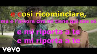 LAMORE MI PERSEGUITA  GIUSY FERRERI  CON TESTO KARAOKE ft ZAMPAGLIONE [upl. by Swee]