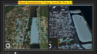 Flood Simulation Using ArcGIS Pro 3 3 [upl. by Gnilrits740]