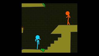 Fireboy and Watergirl Stickman Animation Forest Level 02 shorts [upl. by Wyatt]