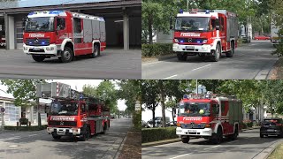 Ausrücken der Feuerwehr Hochheim am Main zu verschiedenen Einsätzen [upl. by Adien]