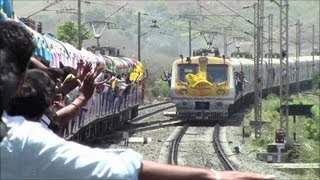 Historic Indian Railways Moment Local Train Crosses BEYOND Virar For The First Time [upl. by Nosretep882]