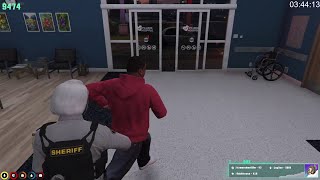 Peanut Breaks Mike Block Out Of Police Custody😲😲😅😅  NoPixel 30 GTA RP Highlight [upl. by Attenal515]