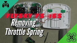 FlySky FSi6S  Removing the throttle spring [upl. by Sheehan654]