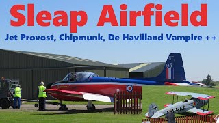 Jet Provost pilot gives it the beans  Fun at Sleap airfield  an old WW2 RAF base [upl. by Arsi]