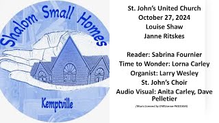 St Johns United Church  Kemptville Ontario Live Stream [upl. by Ahtaga]