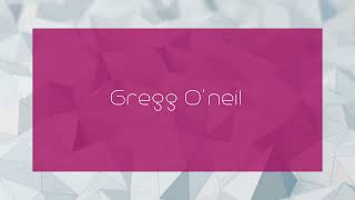 Gregg Oneil  appearance [upl. by Adnoved]