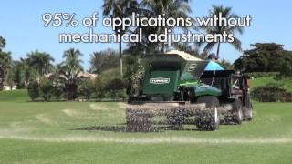 Turfco Widespin 1550 topdresser [upl. by Gensler320]