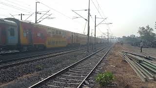 Valsad WAP4E 12932 Ahmedabad  Mumbai Central AC Double Decker Express skipping to Bilimora jn [upl. by Bac]