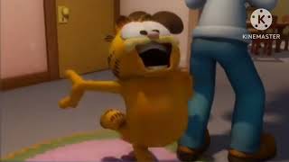 The Garfield Show Fandub Garfield Odie amp Jon chase Catzilla Scene [upl. by Eimmot]