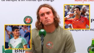 Tsitsipas was Asked to Pick between Alcaraz amp Djokovic His Answer is [upl. by Zeiler616]