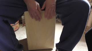 Djembe  Cajon 2 w Backing Track by Rhythman [upl. by Hawkie641]