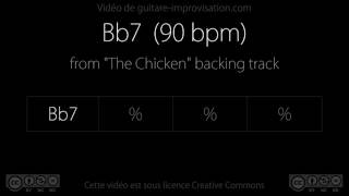 Bb7 rythmique quotThe Chickenquot 90bpm  Backing Track [upl. by Estrellita320]