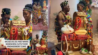 MOSES BLISS AND MARIE CUT THEIR TRADITIONAL WEDDING CAKE WITH LOVE AS THEY FEED EACH OTHER [upl. by Chor]