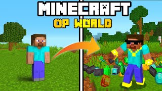 Minecraft but Everything is OP🤩 Hindi [upl. by Ahteral430]