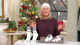 Barefoot Dreams CozyChic Vail Ankle Socks on QVC [upl. by Diraf]