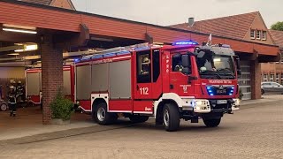 Viel Pressluft amp ankommende FFler Feuerwehr Trittau rückt aus zur BMA [upl. by Nosrettap157]