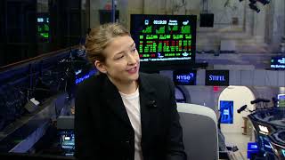 GeoComply CEO and Founder Anna Sainsbury Live from NYSE [upl. by Ydissahc895]