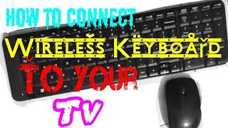 how to connect wireless keyboard to smart Tv  in Telugu  మీ టీవీ కి Keyboard connect చెయ్యండిల [upl. by Nary]