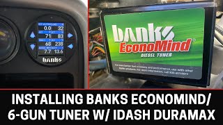 Installing Banks EconoMind  Six Gun iDash Tuner 0110 Chevy 66L Duramax  How to [upl. by Yemorej]