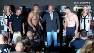 GLORY 17 and Last Man Standing Weigh Ins [upl. by Derrick299]