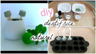 DENTIFRICE SOLIDE  DIY  BY OUM NATUREL [upl. by Chan]