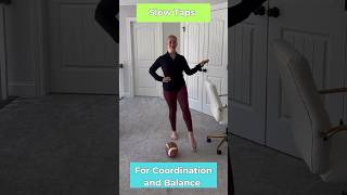 Central Vertigo Exercises for Balance amp Coordination Slow Taps vestibular [upl. by Linnea]