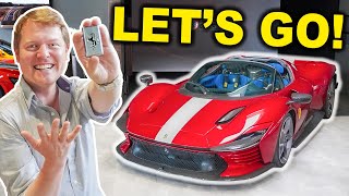 My DREAM is HERE First Drive in New FERRARI DAYTONA SP3 [upl. by Yeslehc]