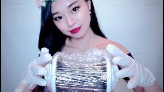 ASMR Shaving Cream Crinkles  Ear Massage [upl. by Maighdlin]