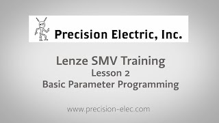 Lenze SMV Training Lesson 2 Basic Parameter Programming And Startup  Variable Frequency Drives [upl. by Ennovyahs]