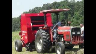 Hesston MF1745 Baler [upl. by Mauralia241]