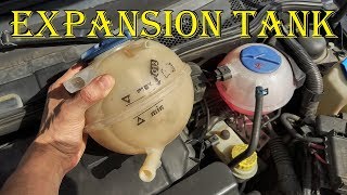 How to install replace radiator coolantantifreeze expansion tank Check your coolant [upl. by Yerd]