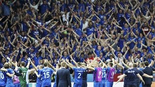 Viking clapping of Iceland fans [upl. by Atilek]