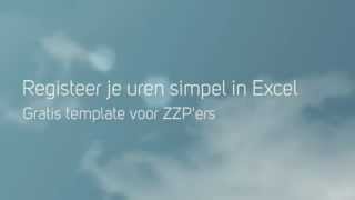 Urenregistratie in Excel voor ZZPers [upl. by Eletnahs465]