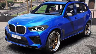 BMW X5M Competition 2020 GTA 5 [upl. by Nilauqcaj]