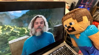 Video game Steve reacts to the Minecraft Movie Trailer [upl. by Yssej]